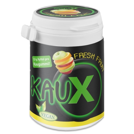 KauX Fresh Fruit Xylit Kaugummi mit Xylitol 40 Stück